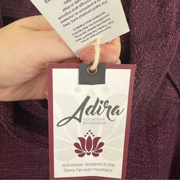 Aventura Purple Black Shaylee Cowl-Neck Long Sleeve Tunic Top Women's 3X - Picture 5 of 7